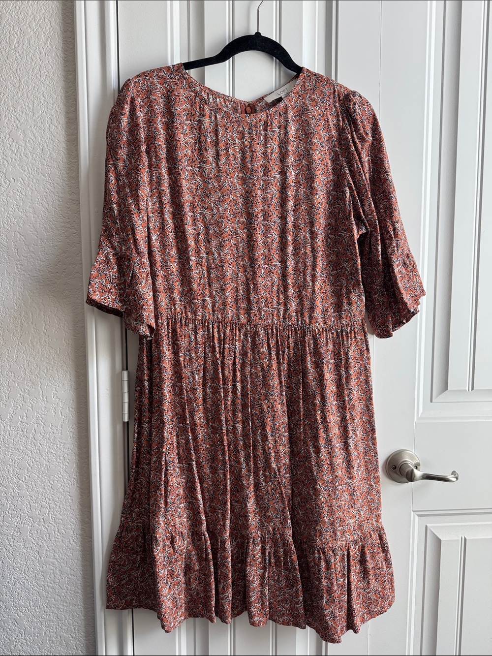 Women’s Rust Floral Midi Dress